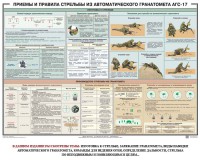 Плакат "Приемы и правила стрельбы из автоматического гранатомета АГС-17" - fgospostavki.ru - Ногинск