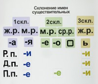 Набор магнитных карточек "Склонение имен существительных" - fgospostavki.ru - Ногинск