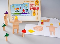 Игровой набор Фребеля "Конструктор деревянный без соединений-3" (Серия "Эксперимент") - fgospostavki.ru - Ногинск