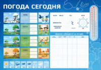 Стенд-уголок маркерный "Погода сегодня" - fgospostavki.ru - Ногинск