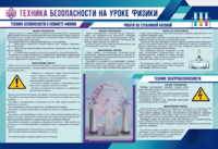 Стенд-уголок "Техника безопасности на уроках физики" - fgospostavki.ru - Ногинск