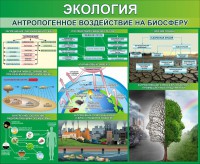 Стенд "Экология. Антропогенное воздействие на биосферу" - fgospostavki.ru - Ногинск