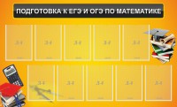 Стенд "Подготовка к ЕГЭ и ОГЭ по математике (10 карманов)" - fgospostavki.ru - Ногинск