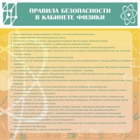 Стенд "Правила безопасности в кабинете физики" - fgospostavki.ru - Ногинск
