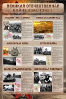 Стенд "Великая Отечественная война" (битвы) - fgospostavki.ru - Ногинск