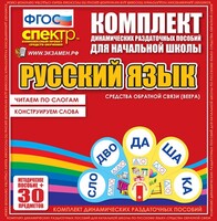 Динамические раздаточные пособия. Русский язык (веера). Читаем по слогам (слоги из двух букв). Конструируем слова (слоги из двух и трех букв). - fgospostavki.ru - Ногинск