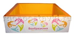 Сухой бассейн "Вообразилия" квадратный с шелкографией - fgospostavki.ru - Ногинск