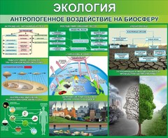 Стенд "Экология. Антропогенное воздействие на биосферу" - fgospostavki.ru - Ногинск