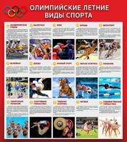 Стенд "Олимпийские летние виды спорта" - fgospostavki.ru - Ногинск