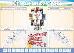Стенд "Спортивная жизнь" Вариант 2 - fgospostavki.ru - Ногинск