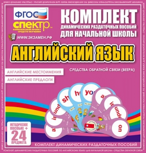 Динамические раздаточные пособия. Английский язык (веера). Английские местоимения, английские предлоги. - fgospostavki.ru - Ногинск