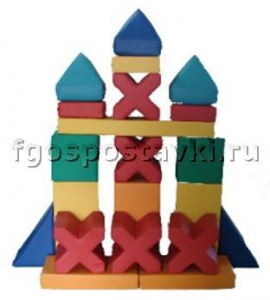 Мягкий модуль-конструктор "Башня" (21 элемент) - fgospostavki.ru - Ногинск