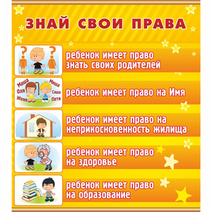 Стенд "Знай свои права" - fgospostavki.ru - Ногинск