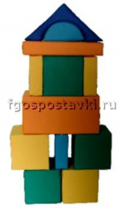 Мягкий модуль-конструктор "Городок" (12 элементов) - fgospostavki.ru - Ногинск