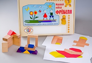 Игровой набор Фребеля "Конструктор деревянный без соединений-2" (Серия "Эксперимент") - fgospostavki.ru - Ногинск