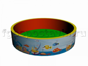 Сухой бассейн круглый с шелкографией - fgospostavki.ru - Ногинск