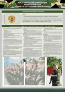 Стенд-уголок "Конституция Российской Федерации и Федеральный закон "О воинской обязанности и военной службе" - fgospostavki.ru - Ногинск