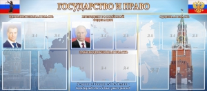 Стенд "Государство и право" - fgospostavki.ru - Ногинск