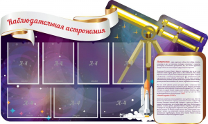 Стенд "Наблюдательная астрономия" - fgospostavki.ru - Ногинск