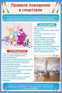 Стенд "Правила поведения в спортзале №1" - fgospostavki.ru - Ногинск
