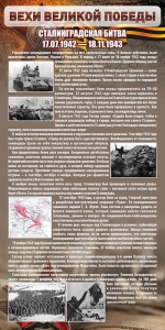 Стенд "Сталинградская битва" - fgospostavki.ru - Ногинск