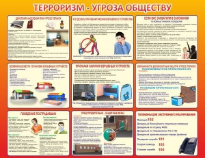 Стенд "Терроризм угроза обществу" - fgospostavki.ru - Ногинск