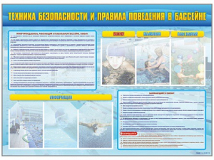 Стенд-уголок "Техника безопасности и правила поведения в бассейне" - fgospostavki.ru - Ногинск