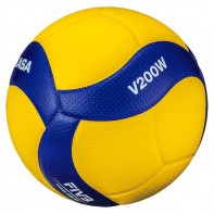 Мяч волейбольный Mikasa V200W (размер 5, синтетическая кожа, профессиональный) - fgospostavki.ru - Ногинск