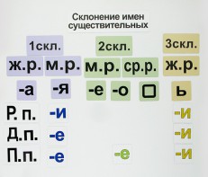 Набор магнитных карточек "Склонение имен существительных" - fgospostavki.ru - Ногинск