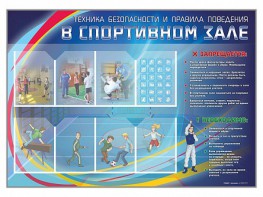 Стенд-уголок "Техника безопасности и правила поведения в спортивном зале" - fgospostavki.ru - Ногинск