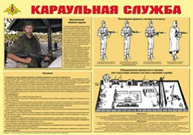 Плакат "Караульная служба" - fgospostavki.ru - Ногинск