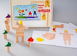 Игровой набор Фребеля "Конструктор деревянный без соединений-3" (Серия "Эксперимент") - fgospostavki.ru - Ногинск