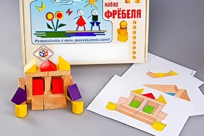Игровой набор Фребеля "Конструктор деревянный без соединений-4" (Серия "Эксперимент") - fgospostavki.ru - Ногинск