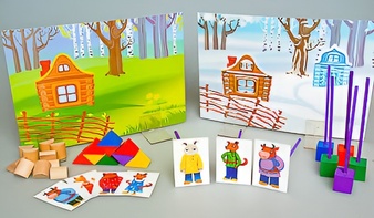 Игровой набор Фребеля "Заюшкина избушка" (серия "Сказочный мир". Выпуск 1) - fgospostavki.ru - Ногинск