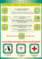 Таблица "Выполняйте опыты только по инструкции" (100х140 сантиметров, винил) - fgospostavki.ru - Ногинск