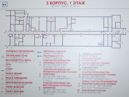 Мнемосхема 610х470 миллиметров - fgospostavki.ru - Ногинск
