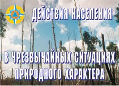 Комплект плакатов "Действия населения в ЧС природного характера" - fgospostavki.ru - Ногинск