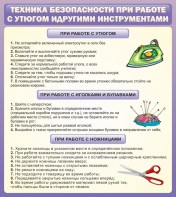 Стенд "Техника безопасности при работе с утюгом" - fgospostavki.ru - Ногинск