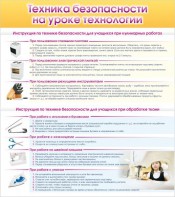 Стенд "Техника безопасности на уроке технологии" - fgospostavki.ru - Ногинск