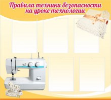 Стенд "Правила техники безопасности на уроке технологии" - fgospostavki.ru - Ногинск