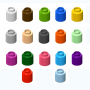  Элемент конструктора одиночный одноцветный Color Blocks 100 штук - fgospostavki.ru - Ногинск