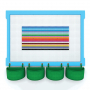  Элемент конструктора одиночный одноцветный Color Blocks 100 штук - fgospostavki.ru - Ногинск